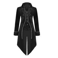 Muške lagane jakne, crni čvrsti cosplay kaput svećenik haljina haljina za velike i visoke kapute