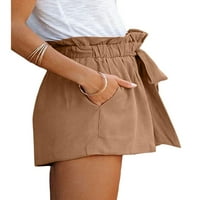 Ženske ljetne casual labave kratke hlače modne kratke kratke hlače u boji