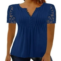 Avamo ženska majica V izrez majica kratkih rukava Ljetni vrhovi dame labavo bluza tunika Dnevna odjeća