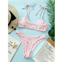 FVWitlyh bikini setovi za žene kupaći kostim za žene dugi kupaći kostimi Push up Diamond Beachwebrowder