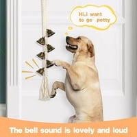 Zvoni za pse za vrata za vrata za otjernu obuku za štenete prsten za putovanje vanjskog treninga, kućne ljubimce, izdržljive užetane uže od glasnih vrata