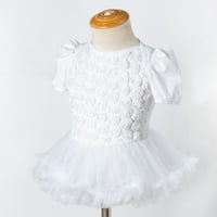 Dječja djevojka odjeća Mini suknja Stilska suknja Proljetna haljina zimska haljina Toddler Baby Girls Neto pređa Rose Cvets RODER HITE 6- mjeseci