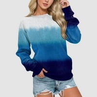Njshnmn Ženske vrhove majica s dugim rukavima Bluza Ležerne prilike labavih pulovera