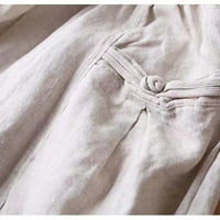 Teretne hlače za žensko čišćenje ispod 20 dolara, ležerne labave pamučne posteljine pune plus veličine
