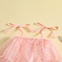 Valentinovo novorođenče za djecu za djecu princeza remen a-line haljina bez rukava bez rukava bez rukava