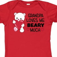 Inktastična djed voli me beary mnogo-slatki medvjedni poklon dječji dječak ili dječji dječji bodysuit