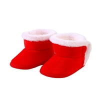 Papuče za babde prve šetnje čizme zimski papučići čizme Boys Girls non kliznice cipele s kradljivim plišanim oblogom toplo pokretanje crvenih 12 mjeseci