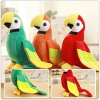 Punjene papagajne životinjske ptice Plushtoys Girls Age DollMacaw Kids Kids Plishies Green Crveni Plushie ramena ukrasi