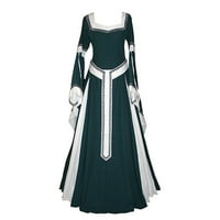 Ženska srednjovjekovna kostim retro renesansna ženska haljina