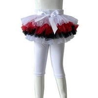 Tosmy Kids Toddler Djevojke Djevojke Odjeća Proljeće Ljeto Print Tulle Shorts Princess Haljina Tutu