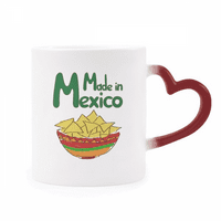 Meksiko kukuruz hrane Snack Meksička toplotna osjetljiva kriglica crvena boja Promjena kamena kamena