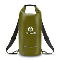 Goosehill vodootporna suha torba, 20l ruksak za sušenje sušine s podesivim kaiševima, vodootporna torba