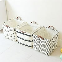CSCHome Kvadratne torbe sa sklopivim kutijama za pohranu tkanine preklopljenje KONTORHTER pokrivač za