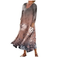 SendKeelDress for Women Spring Boho Casual Modna haljina za odmor Velike veličine