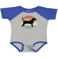 Inktastični beagle pas retro zalaska sunca poklon dječaka za bebe ili dječja dječja bodica