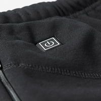 Hesxuno Grijane hlače - Grijane termičke hlače donje rublje za muškarce, USB električni grijanje Base
