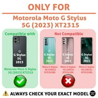 Talozna tanka futrola za telefon Kompatibilna za Motorola Moto G Stylus 5G geometrijski oblici Ispis,