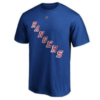Muške fanatike marke Mika Zibanejad Blue New York Rangers Team Autentičan naziv i broj majica