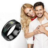 Jiyugala prstenovi za muškarce Nova fizička inteligentna temperatura Par prsten za prsten za prsten za prsten