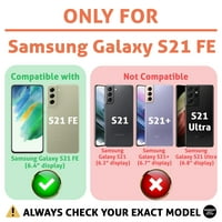 Tanak tanak slučaj kompatibilan za Samsung Galaxy S FE 5G, zaštitni ekran stakla uklj, NVM Nema veze Ispis, lagana, meka, SAD
