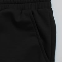 Yuwull Ženske ljetne pamučne kratke hlače Atletski kratke hlače za žene Ležerne prilike pune boje nacrtaju elastične struke plus veličine kratke hlače