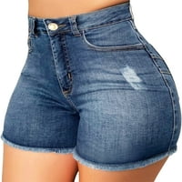 Niveer dame casual gumb Mini pantalone Žene Stretch kratke vruće hlače Rastegnuta plaža rippana modna