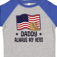Inktastični vojni tata uvijek moj heroj poklon dječaka majica ili majica mališana