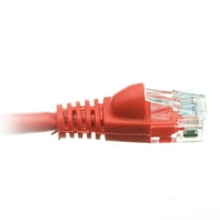 EDRAGON CAT5E Crveni Ethernet patch kabel, bezobziran oblikovani čizmu, stopala, pakovanje