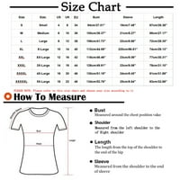 Ženski vrhovi plus veličine Košulje za čišćenje Ženska modna tiskana majica kratkih rukava bluza okrugli vrat Ležerni vrhovi na prodaju