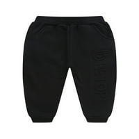 Capreze Boys Jogger Pant elastični struk dno 3D print pantalone Stretch Duksev džepne hlače crne boje