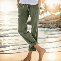 Ženske ljetne pantalone Tolike hlače na plaži sa džepovima Ženske hlače Ležerne prilike na ženskoj hlačama