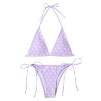 Dolkfu bikini setovi za žene modne ženske ležerne kasne relice tacka za ispis Split dvije kupaće od
