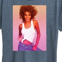 Whitney Houston - Gradient Fotografija - Ženska grafička majica kratkih rukava