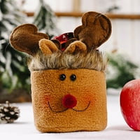 Njspdjh Božićni ukras Božićna kožna crtana torba za voćne torbe Cartoon Old Man Poklon torba Dječja