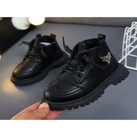 Daeful Kids Ankete Boots Dječji dječaci Dječaci čipke udružene vodootporne borbene cipele Crne 6toddlers
