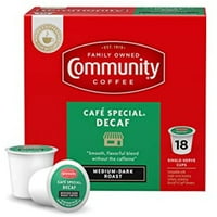 Community Coffee Café Specijalna srednja tamna pečenica Single Serving K-Cup kompatibilne kafe mahune, broj