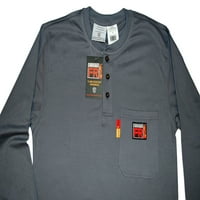 Comeau Caps Fr Henley siva zavarivači za zavarivanje Radna majica s dugim rukavima 2xl