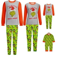 Grinch Božićna porodica podudaranje pidžama postavljena odjeća za pse Xmas
