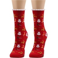 Božićne čarape vunene čarape Božićne čarape Ženske čarape Tube Socks D