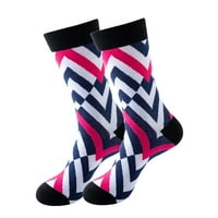 PLOKNPLQ Snake prisposobći čarape za žene djevojke Geometrijski print Šareni uzorak Novost slatka muške čarape pamučne čarape s više boja jedna veličina