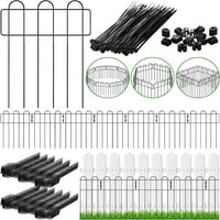 Ograda za životinjske barijere, ukupno 32ft 17in metalna žita za ograde ograde za ogradu od ograde od metalne ograde od odbrane od odbrane zečji prizemne uloške konoba za vanjsko dvorište