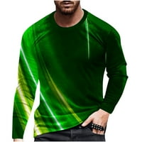 Muškarkovska klirenska košulja na kućnim zglobovima za muškarce za muškarce dugih rukava Trendy Hip pop stil Tunic Tie Tie Ombre Proljetna modna odjeća zelena xxxl