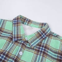 Gyujnb gumb dolje majice za žene tople plavljene majice obložene grijane jakne za žene neizražene žene