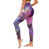 Joga trčanje pilates plijene hlače hlače kontrolne tajice trčanje ispisuje vježbanje žena za jogu trske joge hlače žene joga hlače sa džepovima