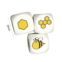 Hyda Bee uzorak u obliku kocke oblika dječjeg kockica igračka drva ručna sposobnost kotrljajući igračku