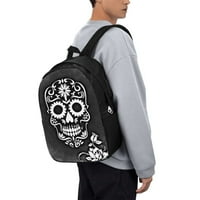 Putnički ruksak za laptop, lobanje i prekrićene printone Ispisuje vanjsku pješačku torbu školsku torbu casual lagan dnevni paket