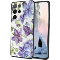 Ljubičasto-cvijeće - futrola za telefon Samsung Galaxy S ultra za žene MUŠKI POKLONI, SOFT Silikonski