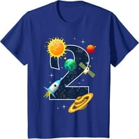Dječji svemirski godini Stari 2. rođendanske partijske planete Svemirske majice