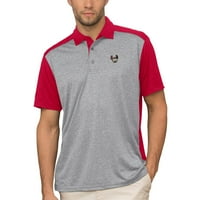 Muškarci Sivi Red Indiana University of Pennsylvania Crimson Hawks Vansport dvotonski polo