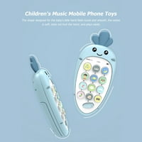 Cartoon Radish Simulacijski telefon Baby Teether Phone Music Igračke